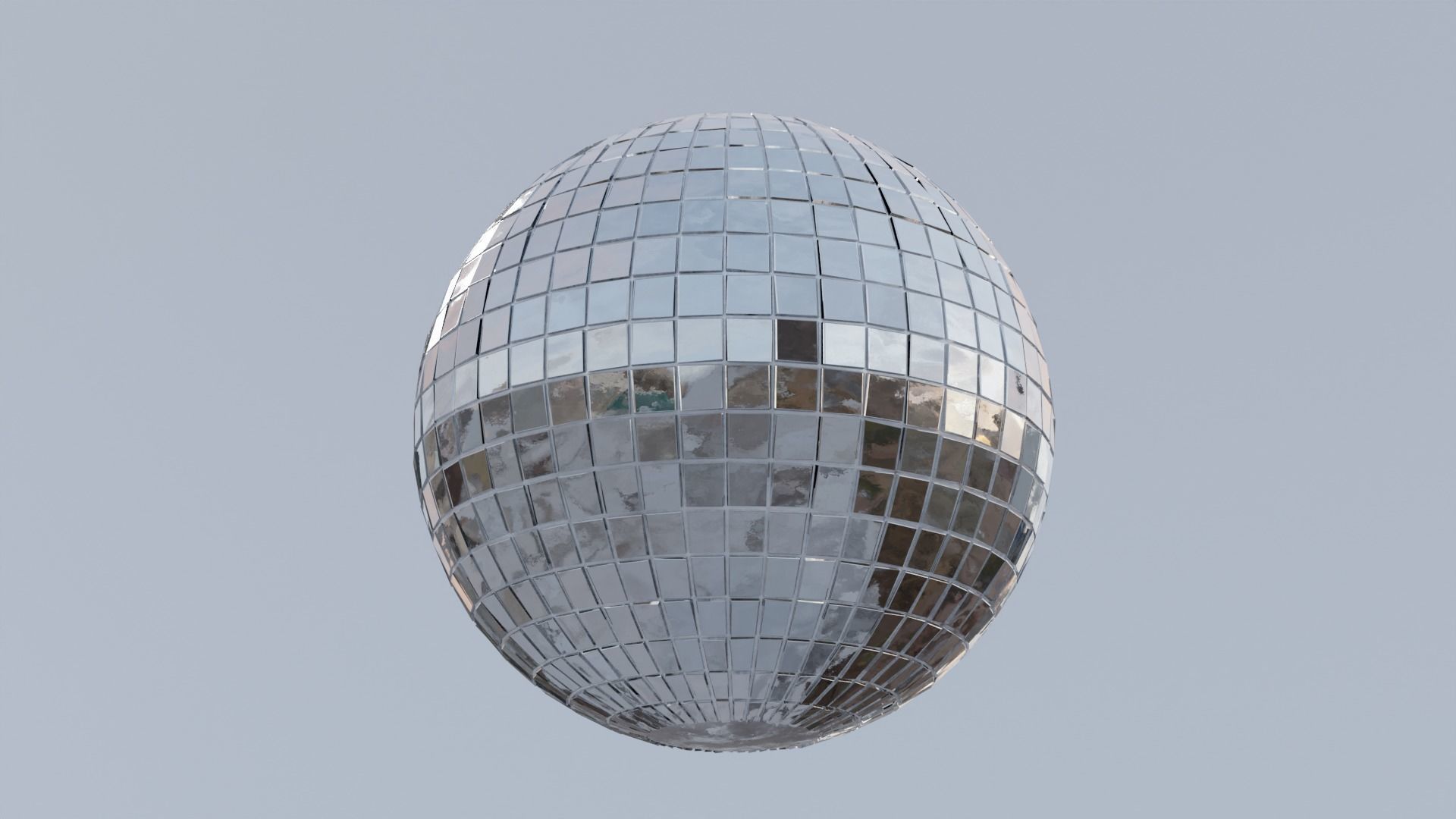 Disco Ball Low-poly 3D model_5