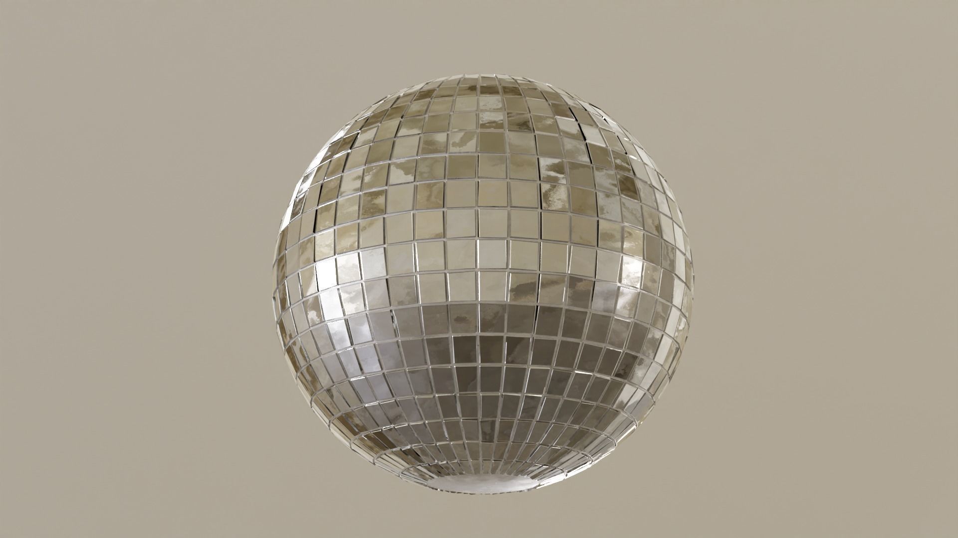 Disco Ball Low-poly 3D model_7