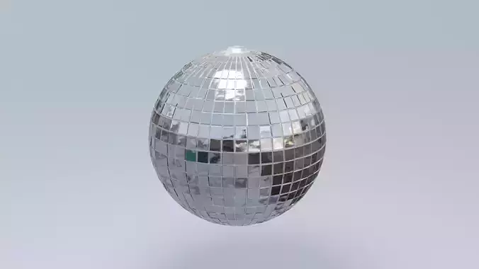 Disco Ball Low-poly 3D model