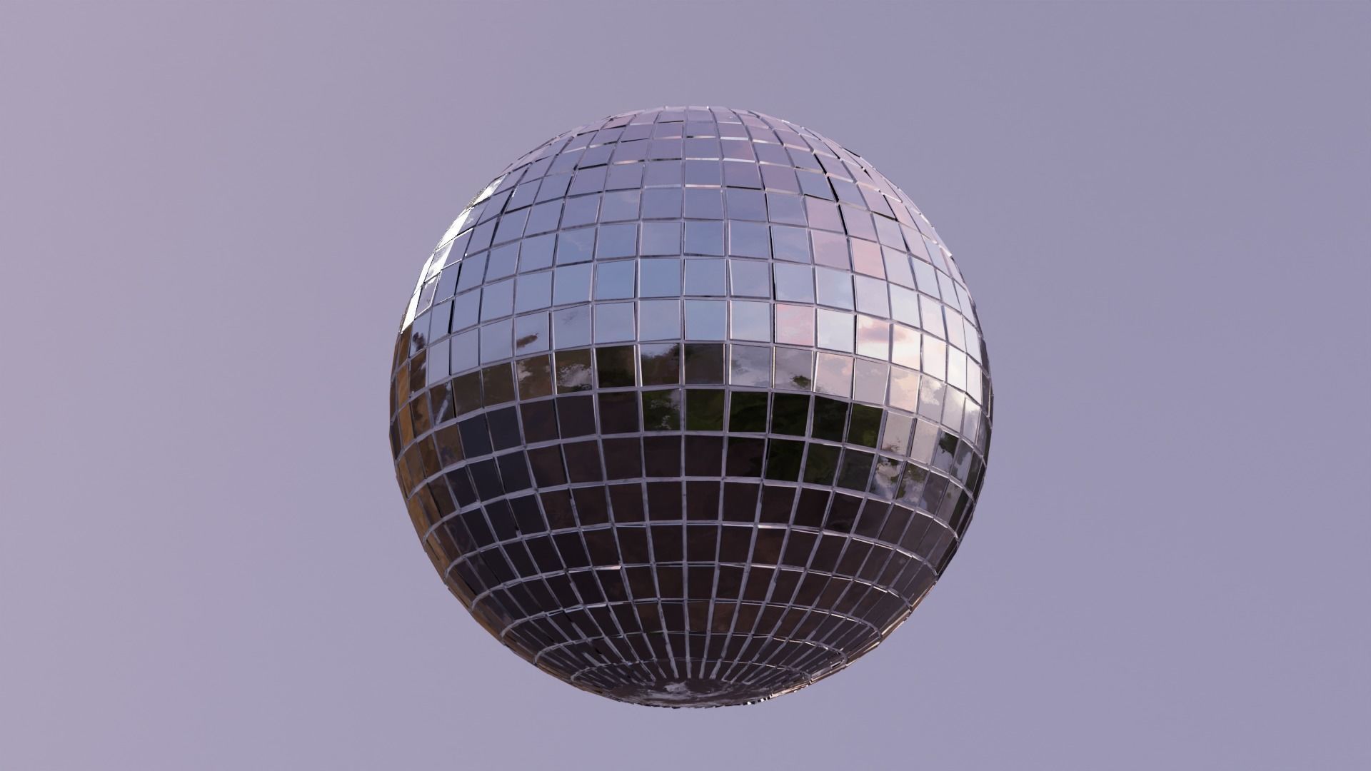 Disco Ball Low-poly 3D model_6