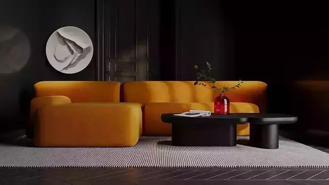 Suiseki sofa by La Cividina