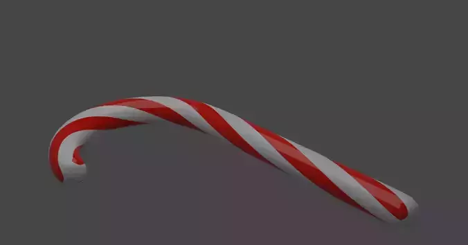 Christmas cane 3D model