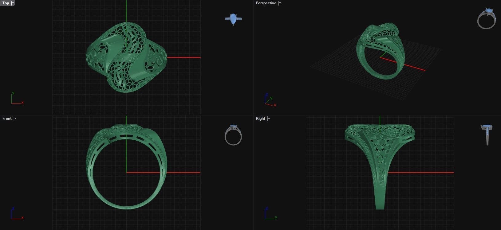 ring fusion 3D print model_1