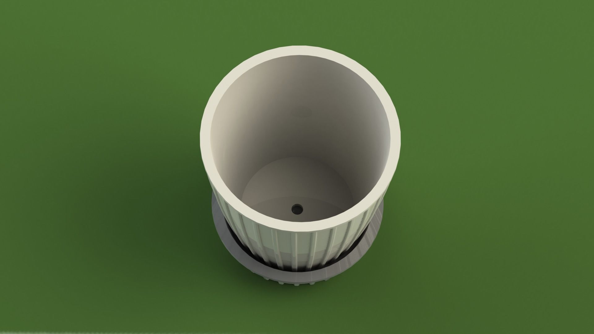 Flowerpot6 cup 3D print model_3
