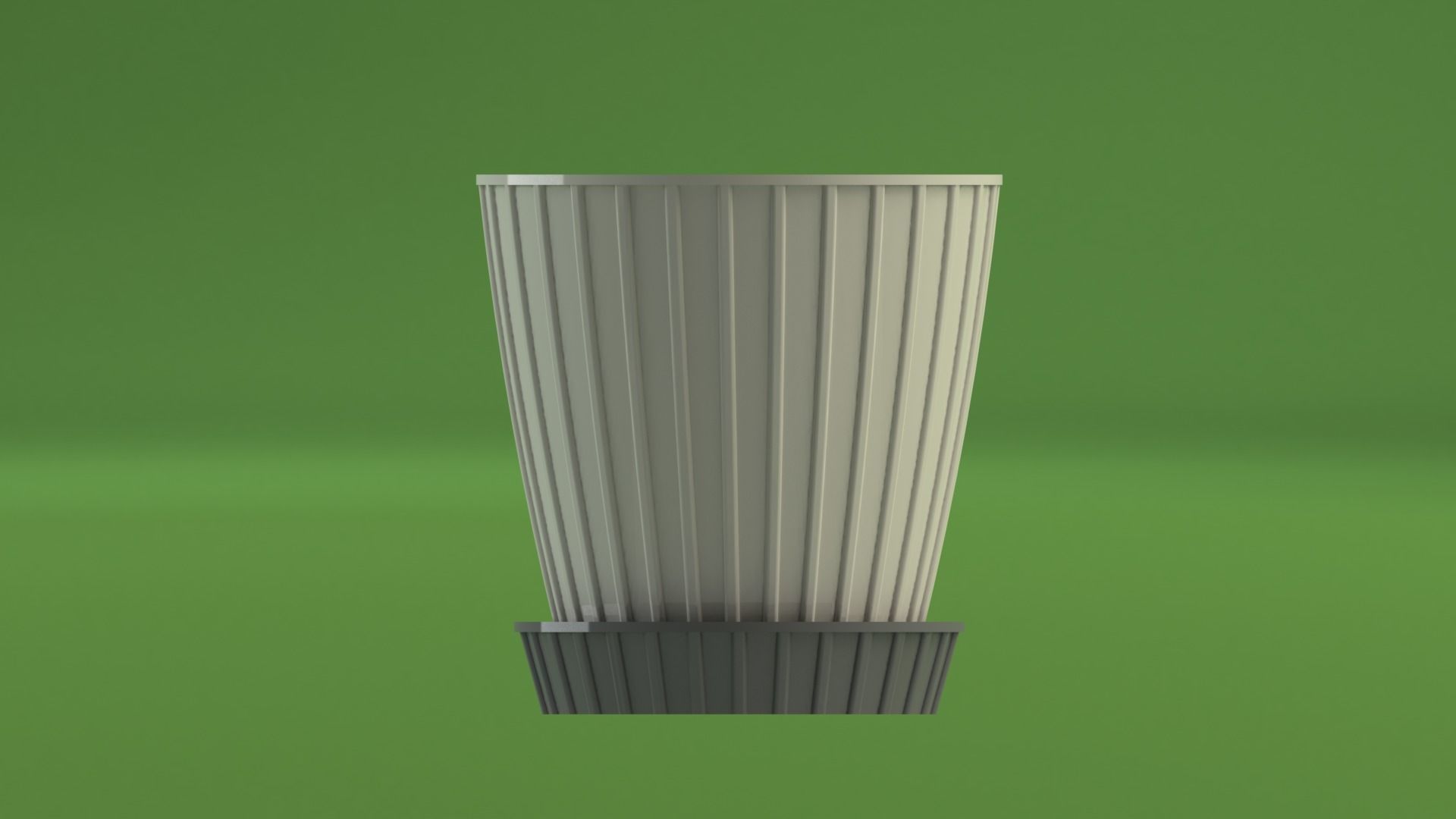 Flowerpot6 cup 3D print model_2