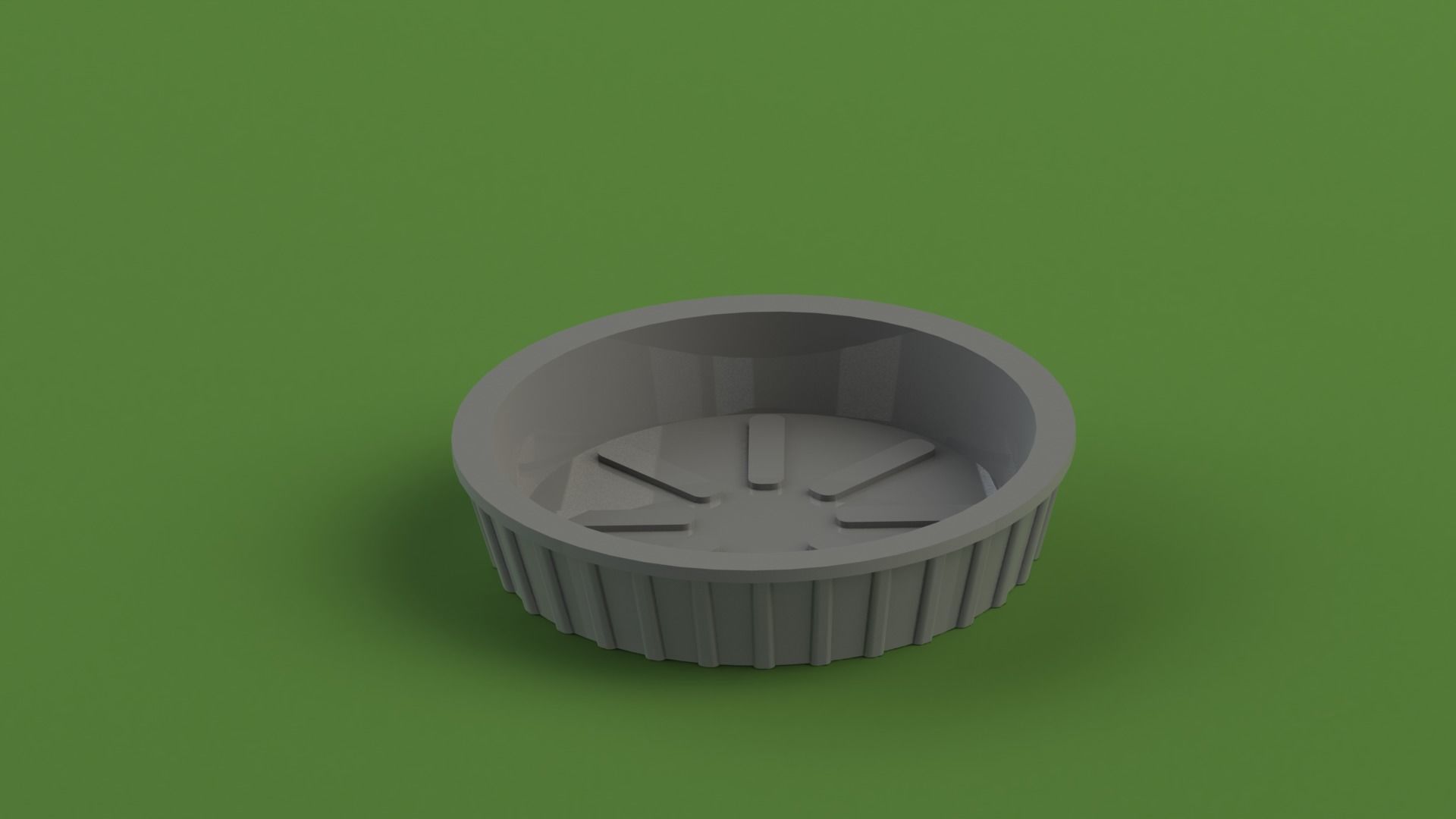 Flowerpot6 cup 3D print model_5