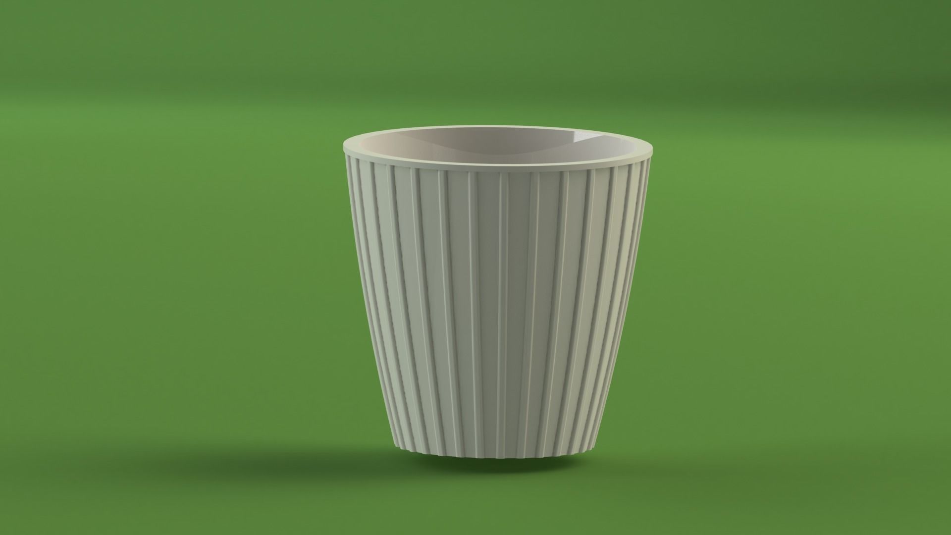 Flowerpot6 cup 3D print model_8