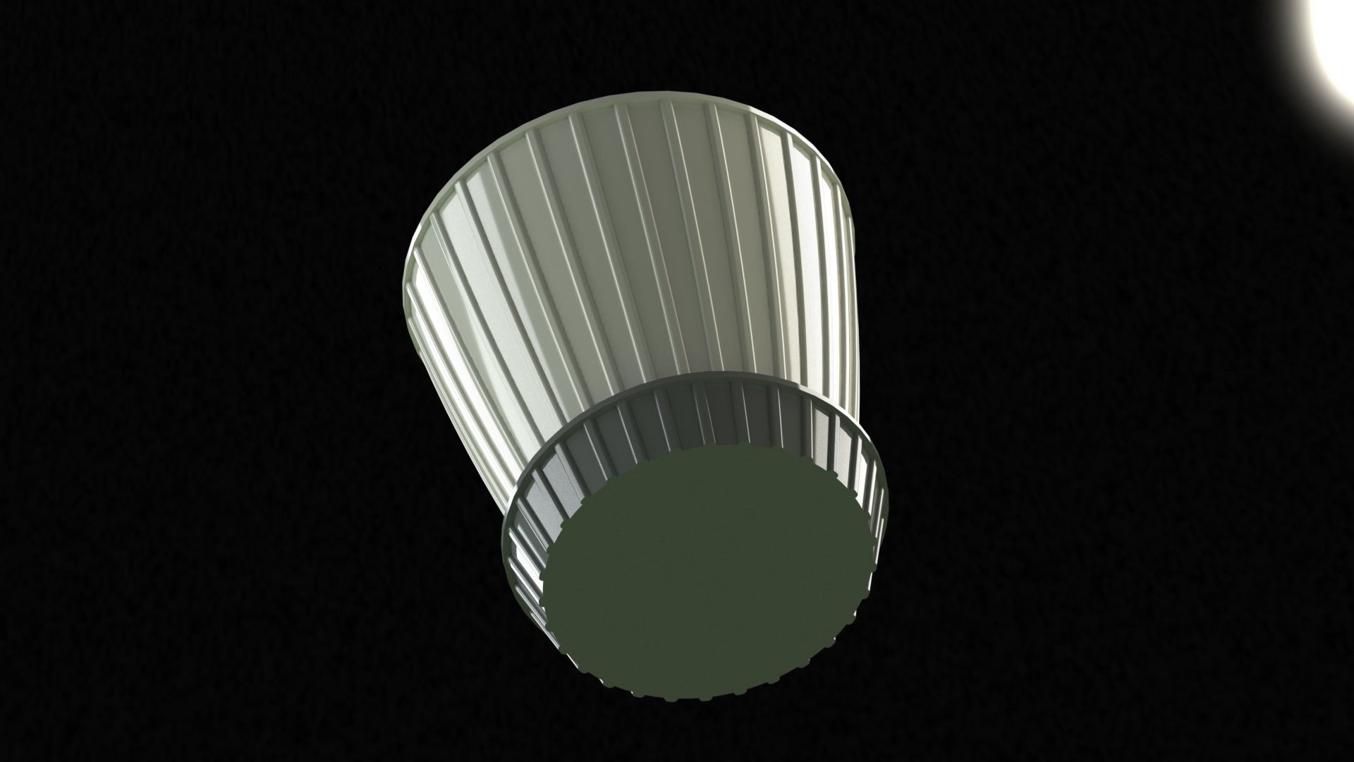 Flowerpot6 cup 3D print model_4