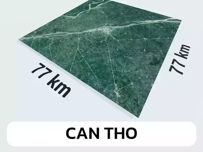 Can Tho Vietnam City Landscape 3D Model 3D model