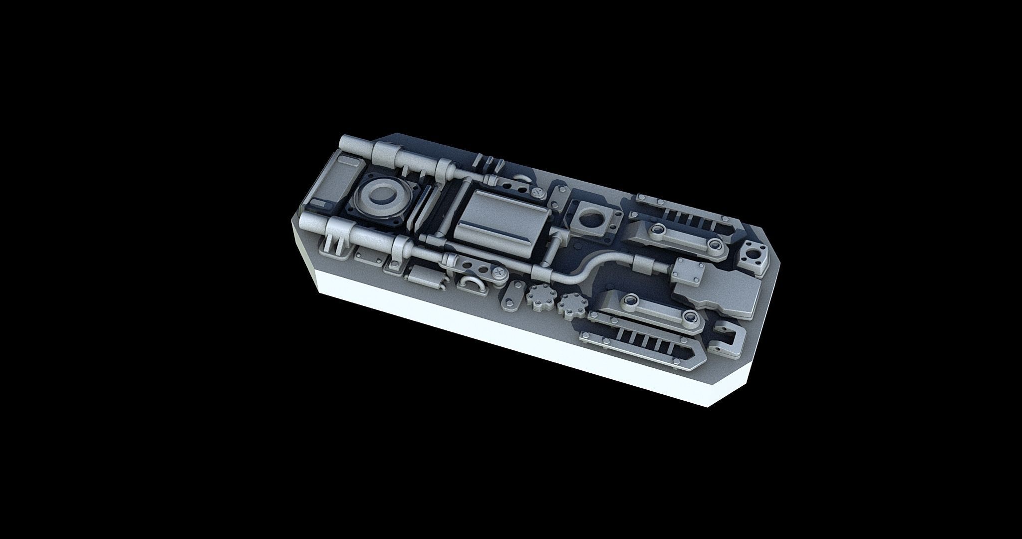 Sci-Fi KitBash and Props Pack Part two 3D model_11