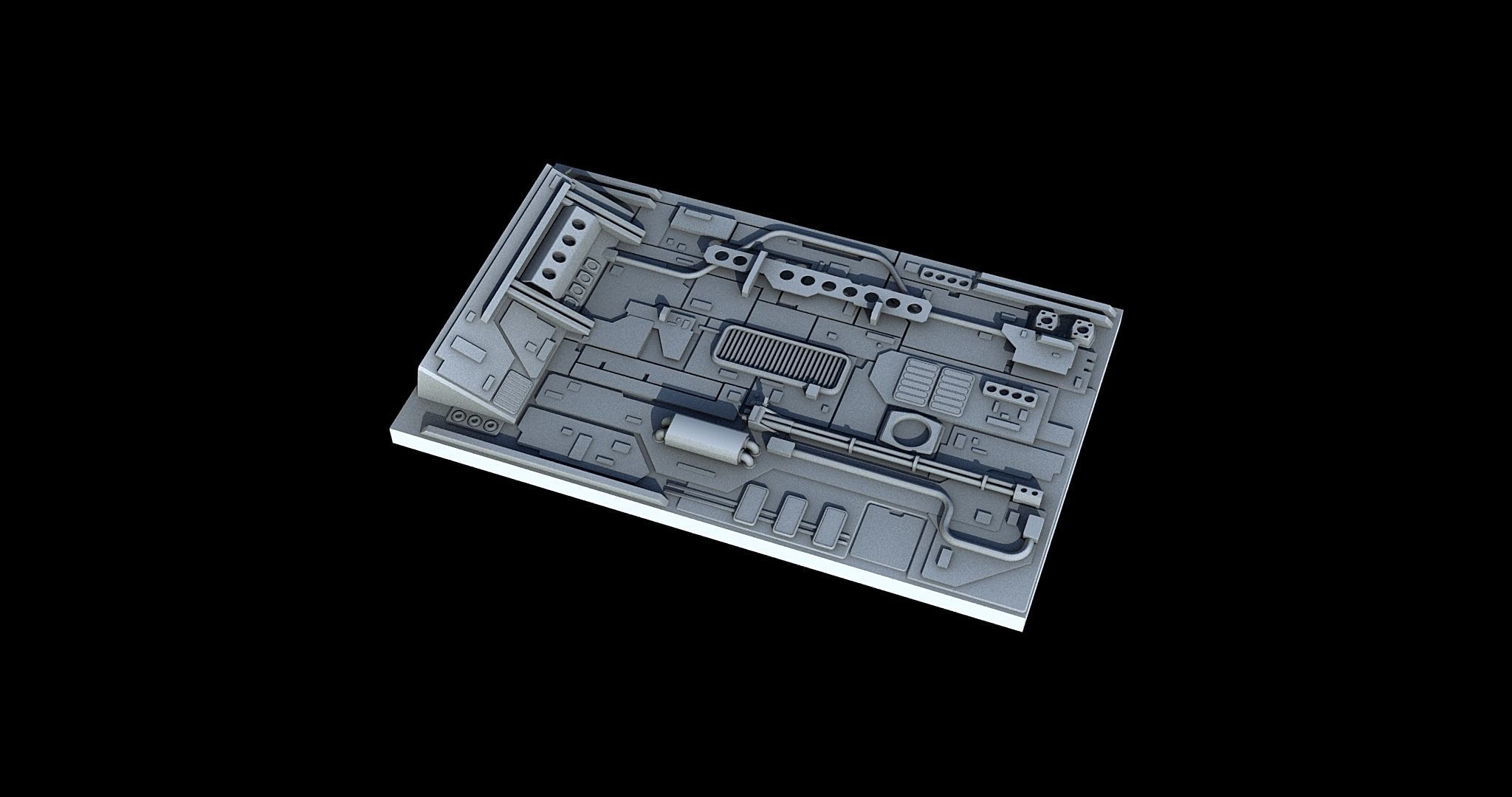 Sci-Fi KitBash and Props Pack Part two 3D model_4