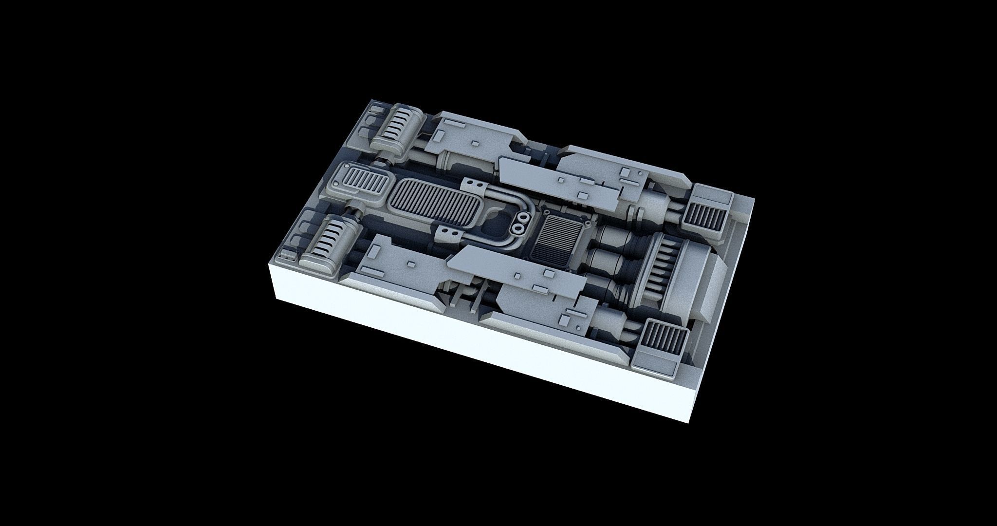 Sci-Fi KitBash and Props Pack Part two 3D model_9