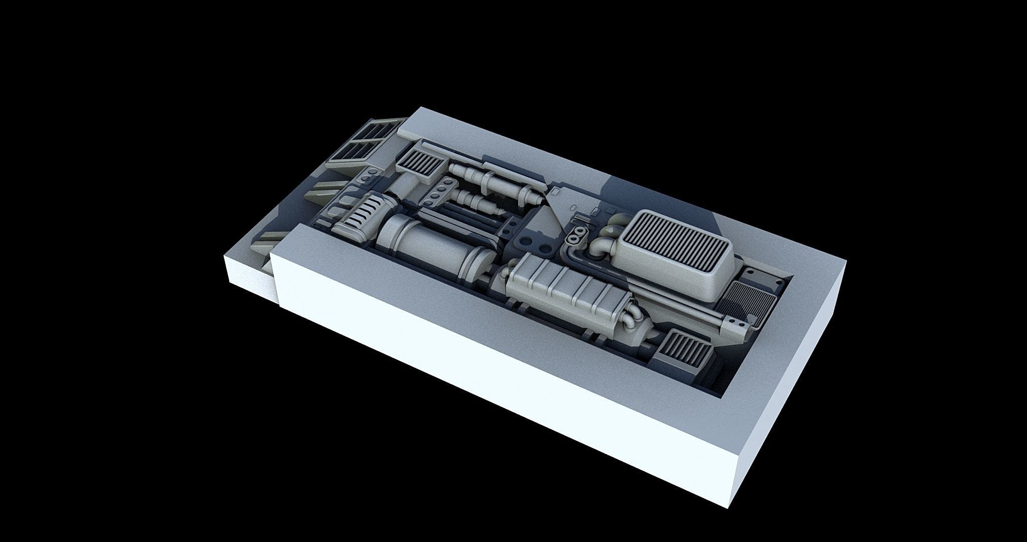 Sci-Fi KitBash and Props Pack Part two 3D model_23