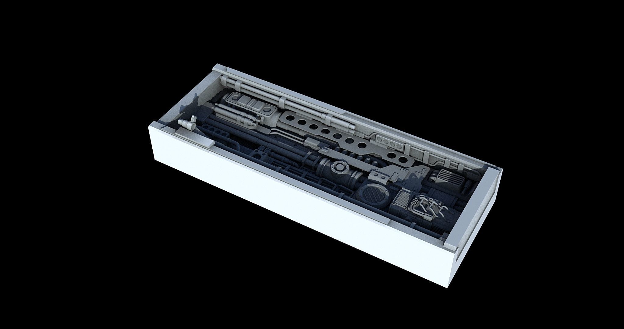 Sci-Fi KitBash and Props Pack Part two 3D model_21