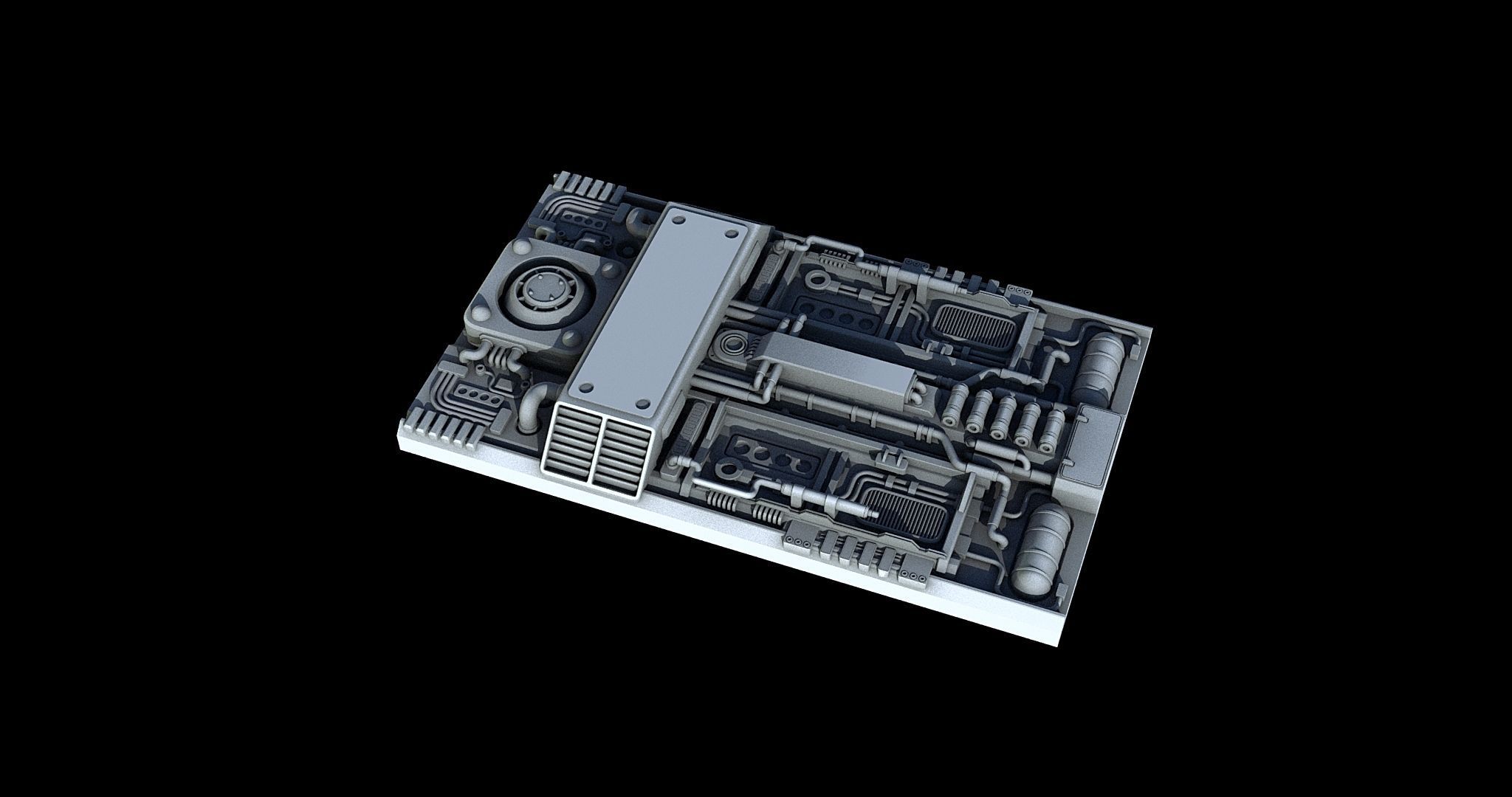 Sci-Fi KitBash and Props Pack Part two 3D model_7