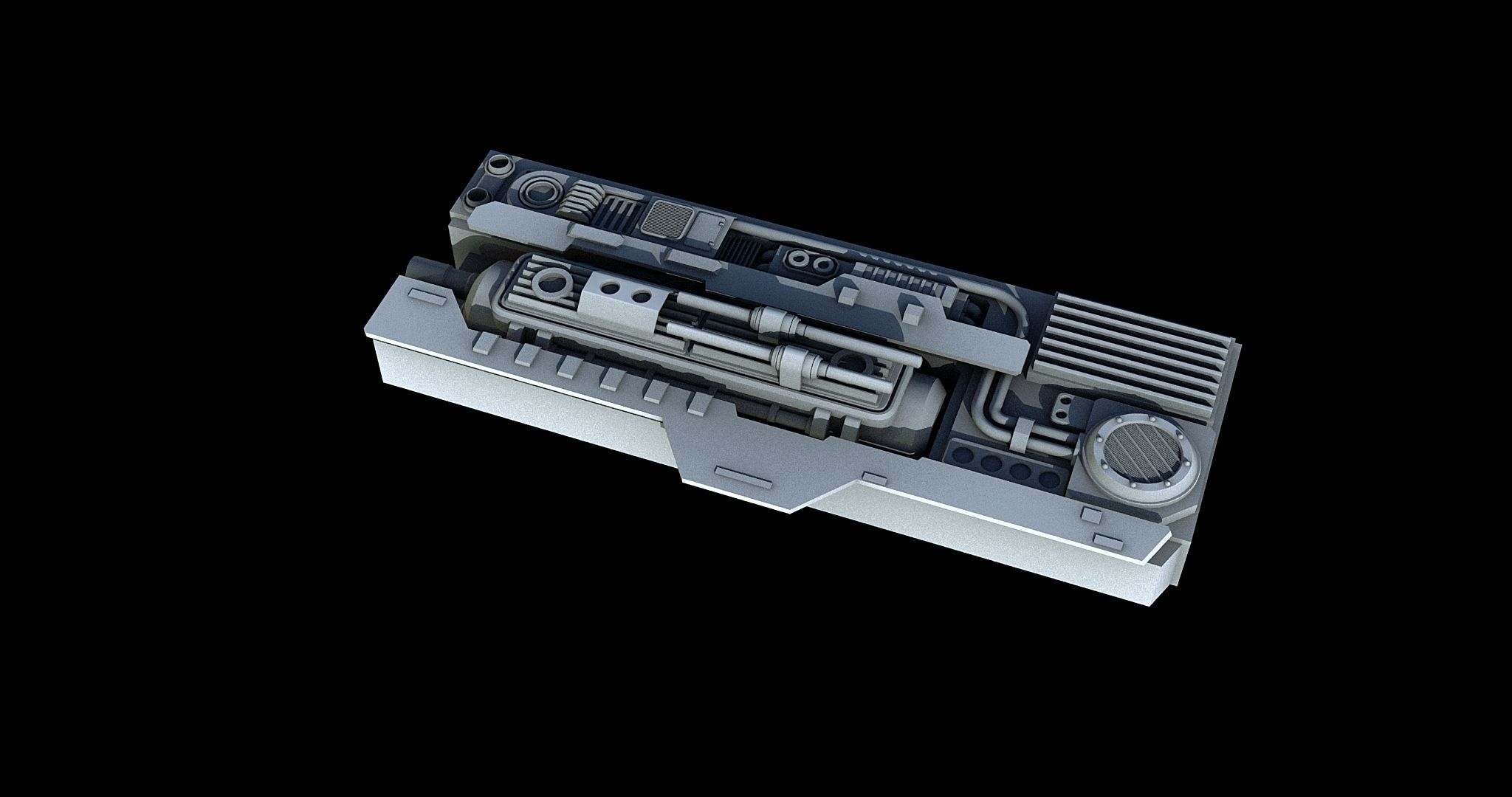 Sci-Fi KitBash and Props Pack Part two 3D model_10