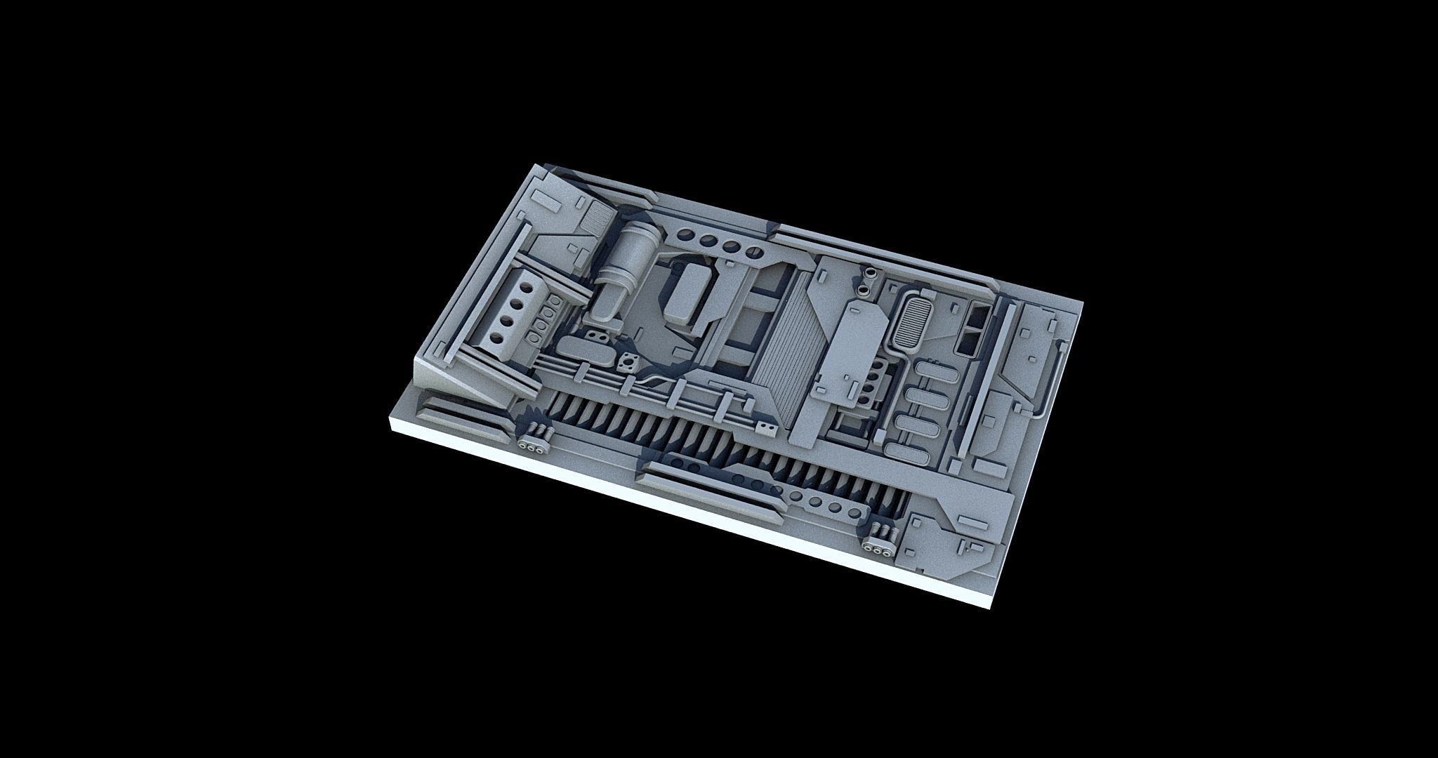 Sci-Fi KitBash and Props Pack Part two 3D model_6