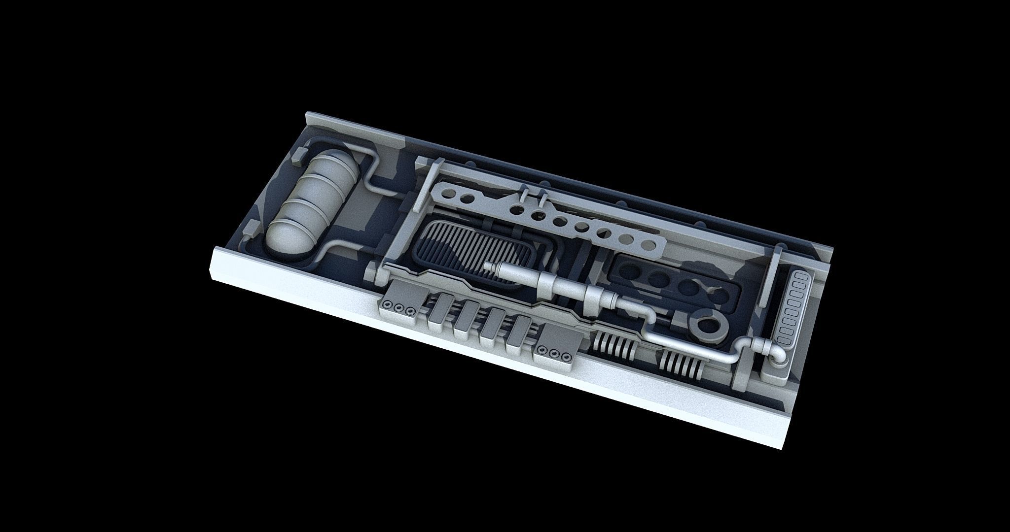 Sci-Fi KitBash and Props Pack Part two 3D model_12