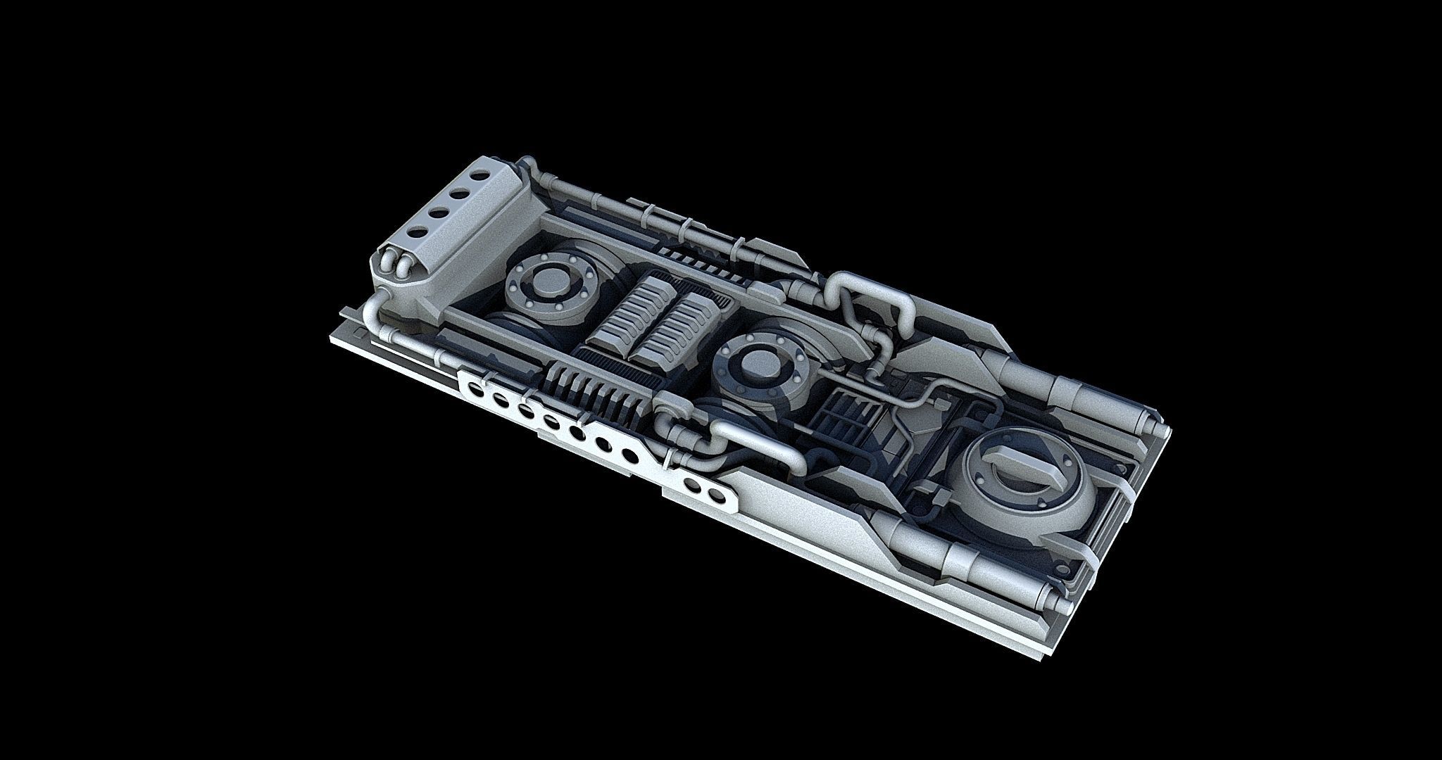 Sci-Fi KitBash and Props Pack Part two 3D model_16