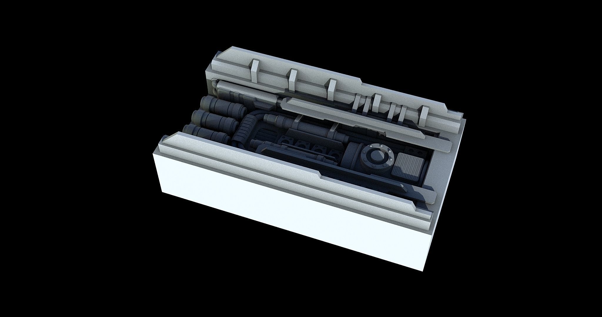 Sci-Fi KitBash and Props Pack Part two 3D model_8