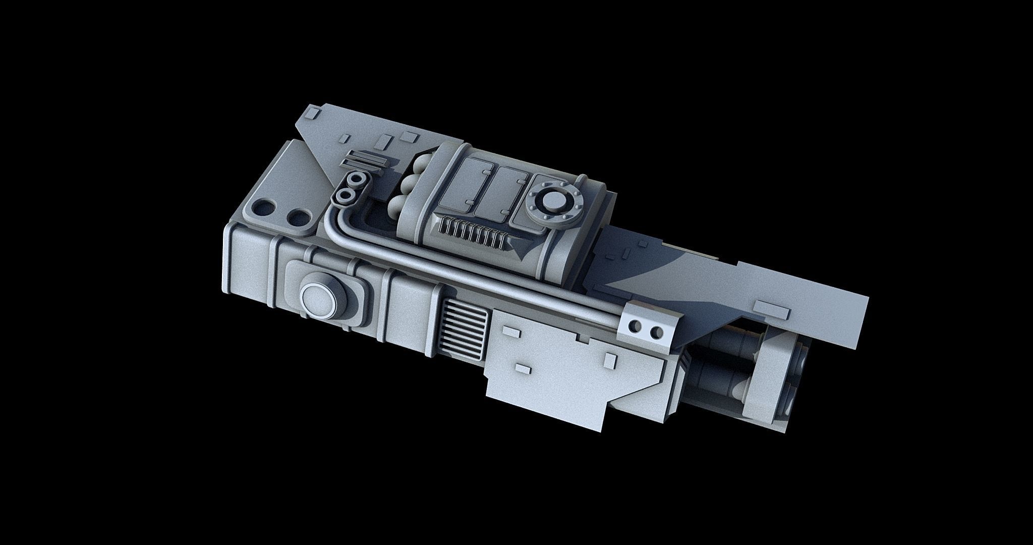 Sci-Fi KitBash and Props Pack Part three 3D model_13