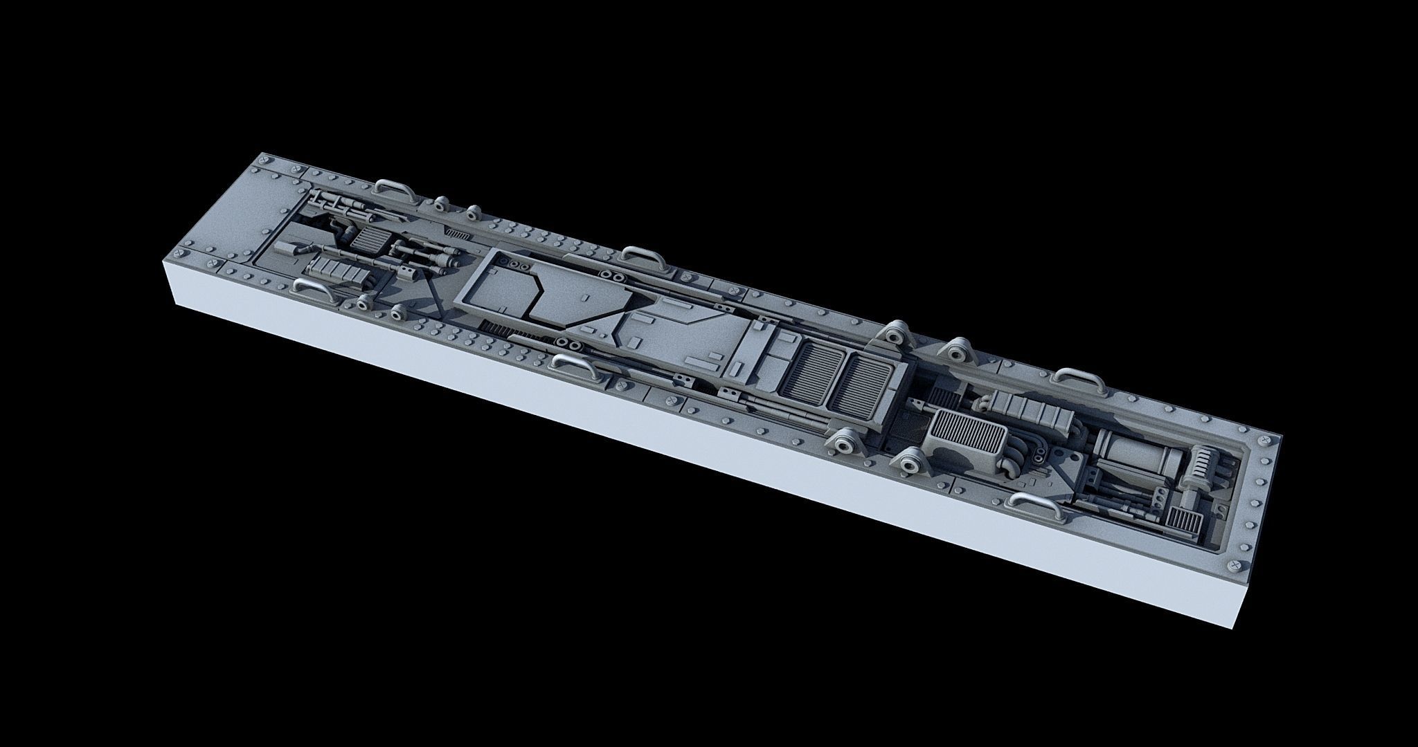 Sci-Fi KitBash and Props Pack Part three 3D model_3