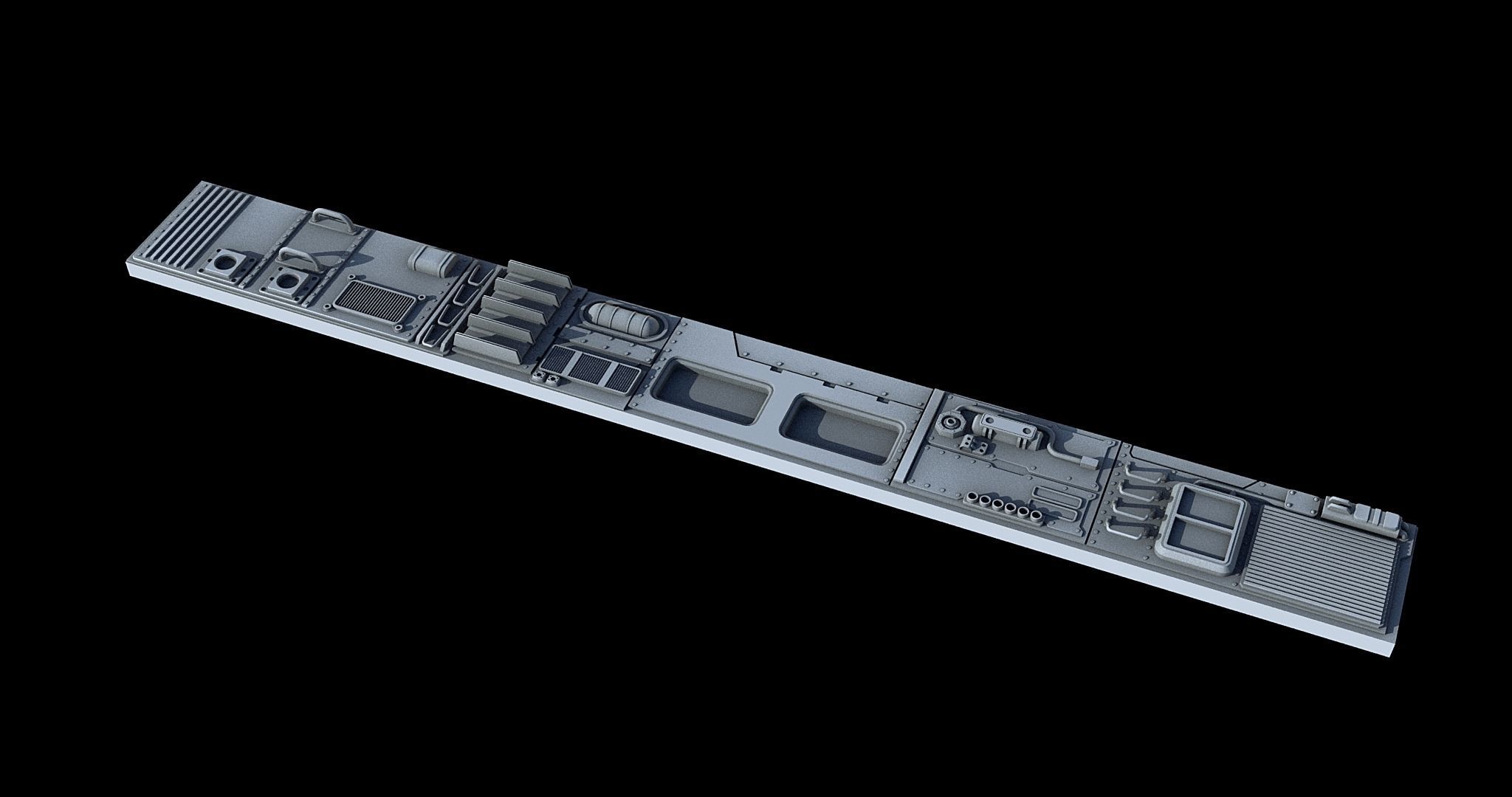 Sci-Fi KitBash and Props Pack Part three 3D model_6