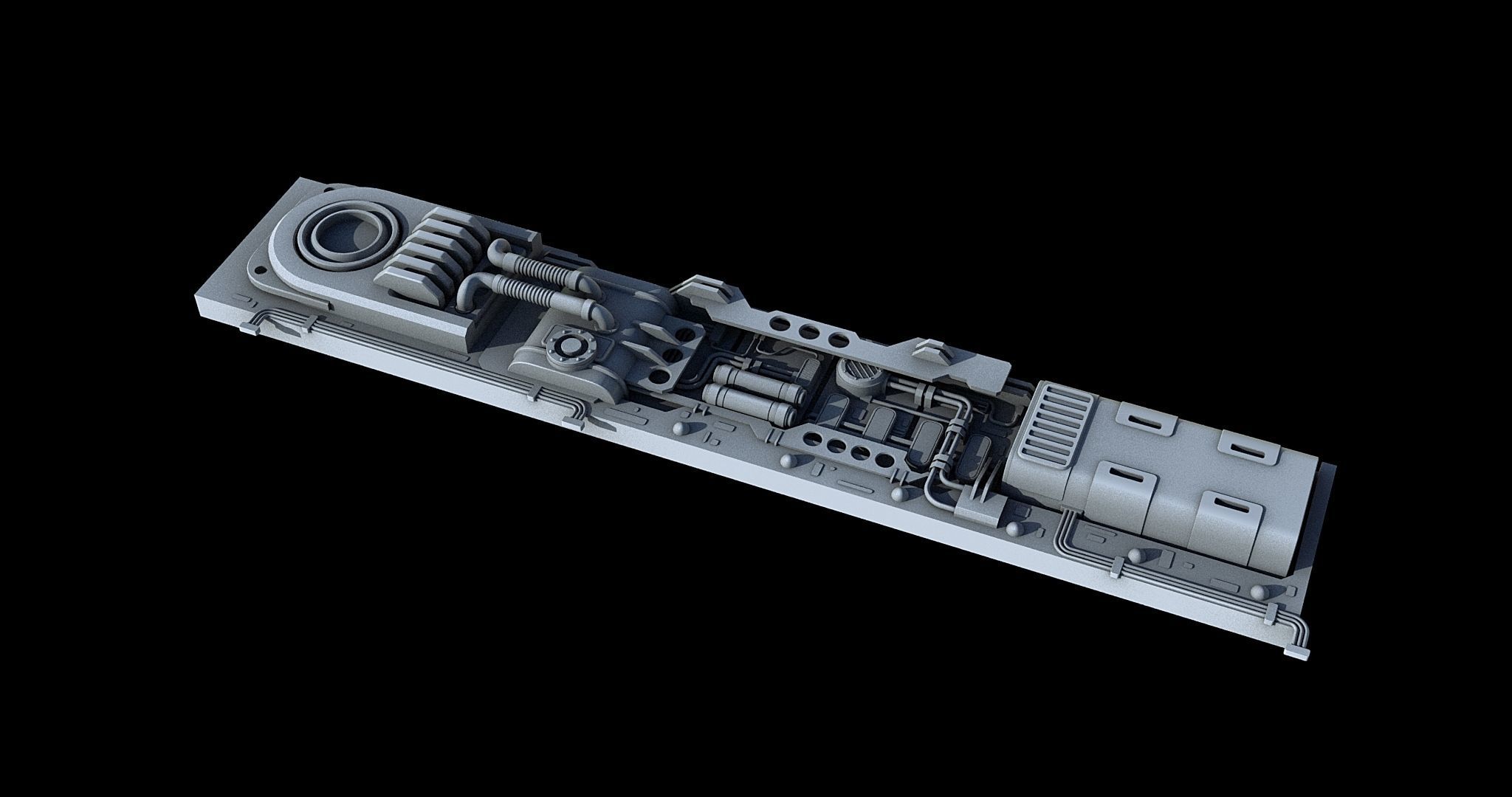 Sci-Fi KitBash and Props Pack Part three 3D model_4