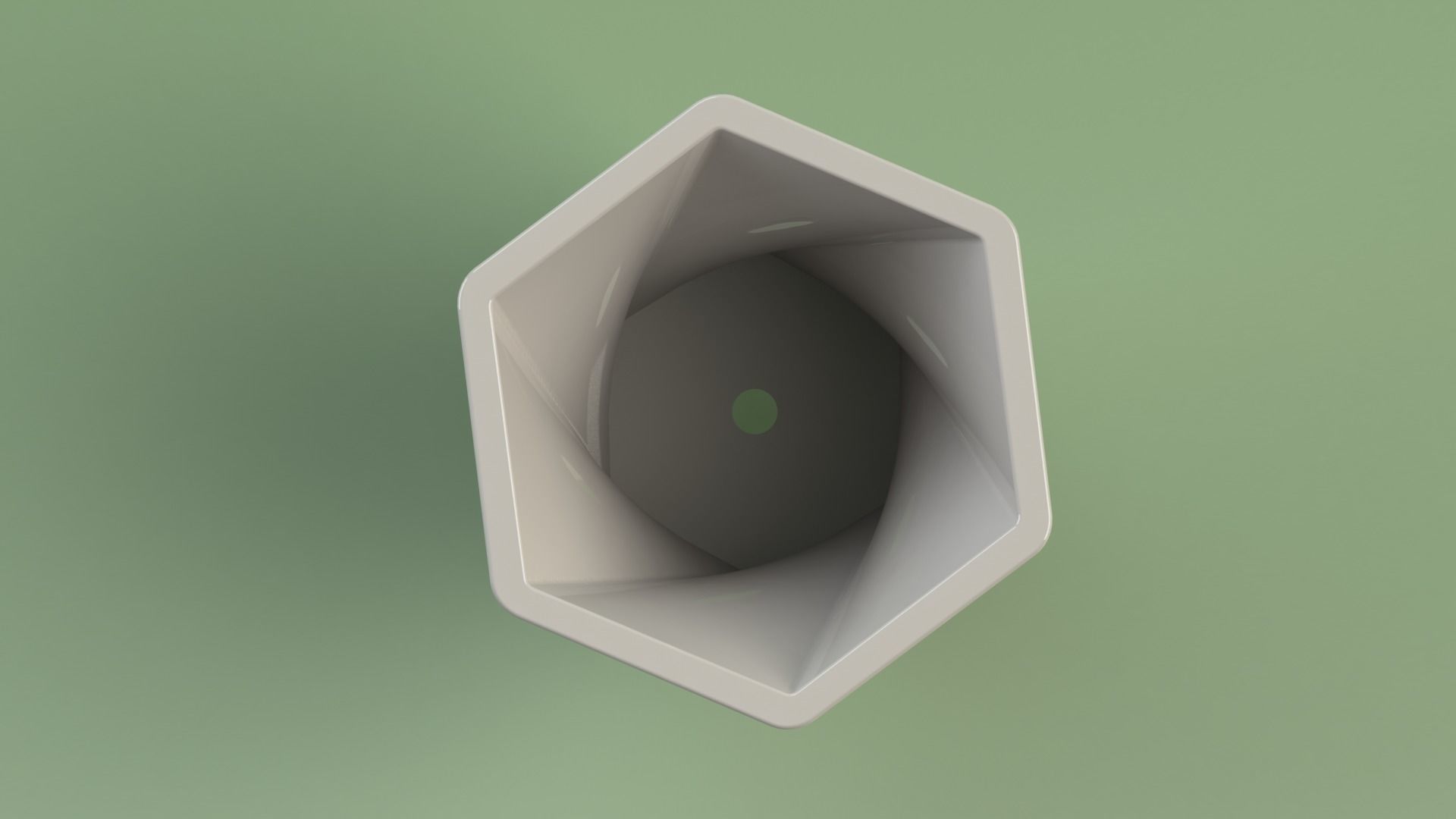 Flowerpot5 hexagon vase 3D print model_2