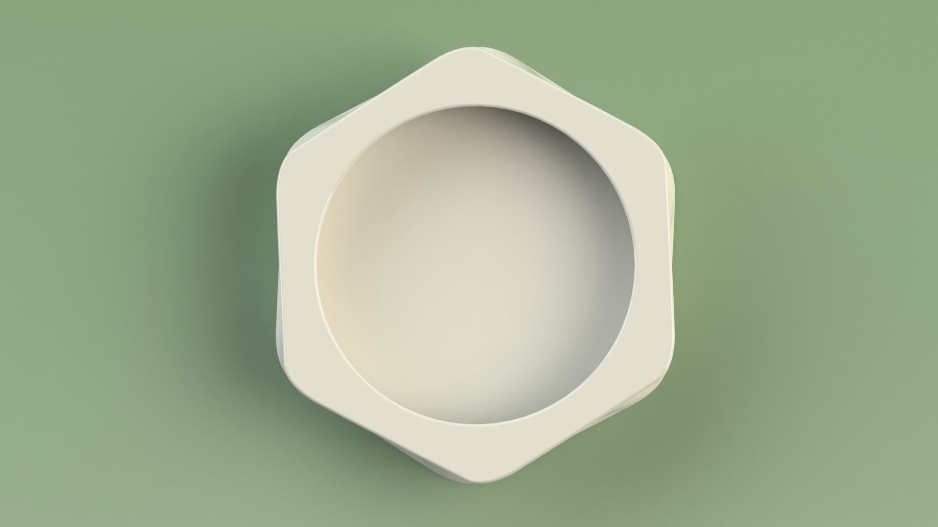 Flowerpot5 hexagon vase 3D print model_10