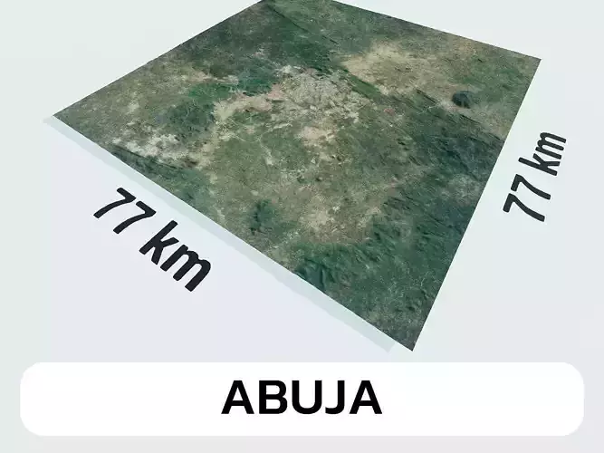 Abuja Nigeria City Landscape 3D Model