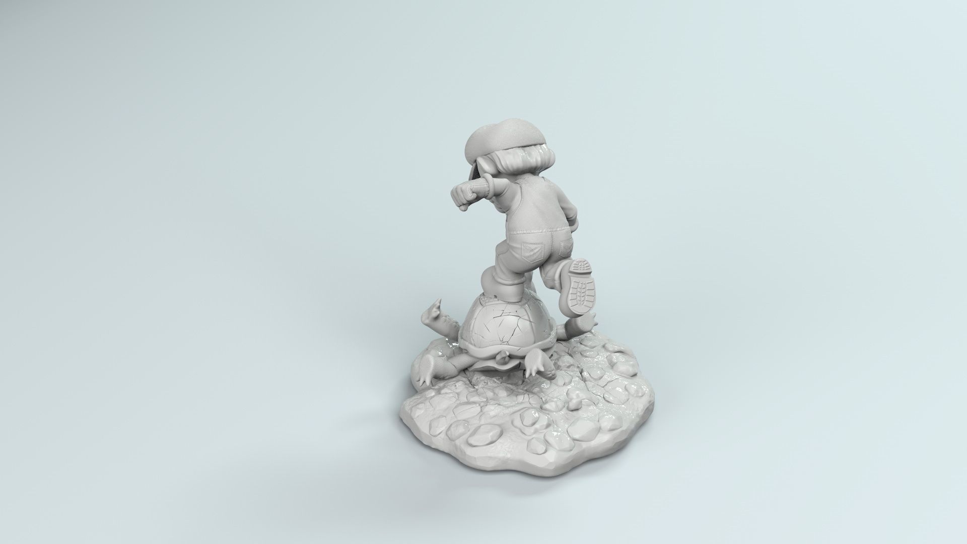 Super Mario and his turtle - 3D Print 3D print model_6