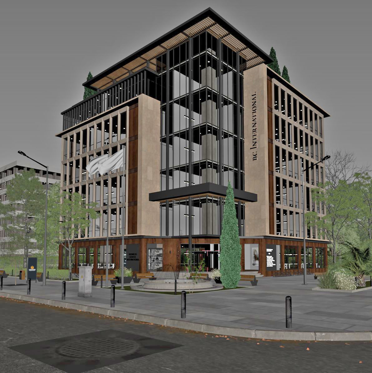 Office Building 3D model_7