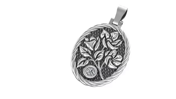 Flower Pattern Pendant
