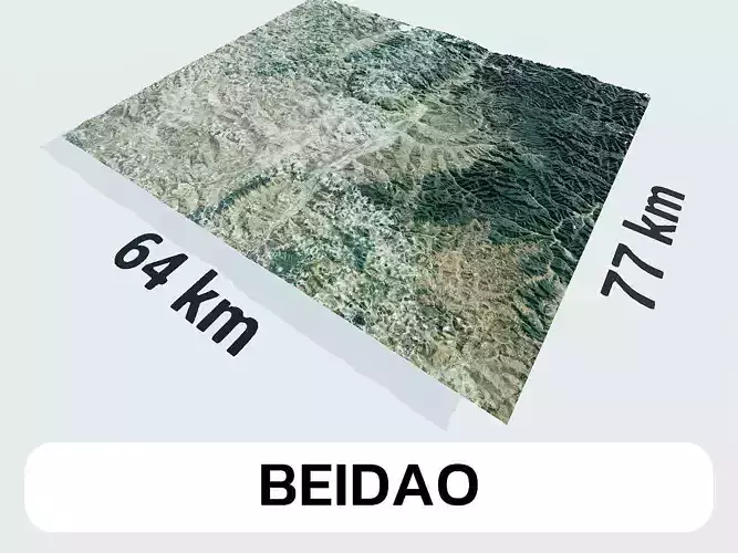 Beidao China City Landscape 3D Model