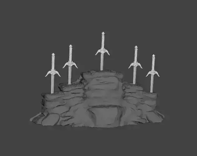 Lost Galaxy Quasar Saber Rock 3D print model