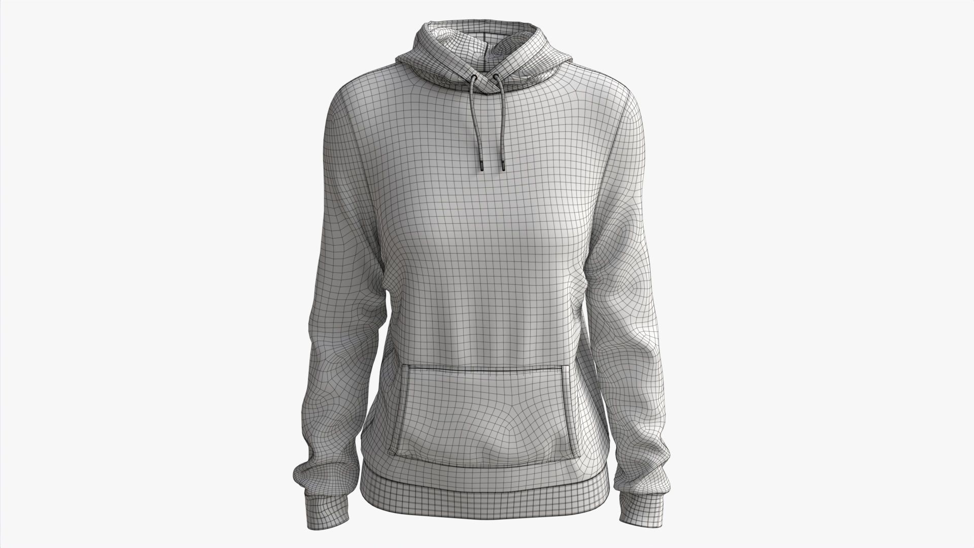 Hoodie with Pockets for Women Mockup 01 Colorful 3D model_6