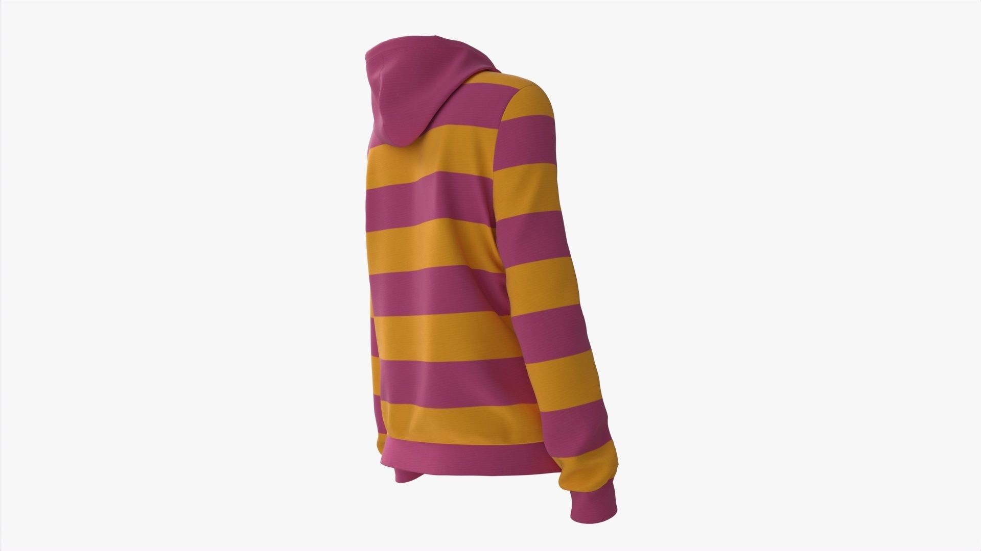 Hoodie with Pockets for Women Mockup 01 Colorful 3D model_2