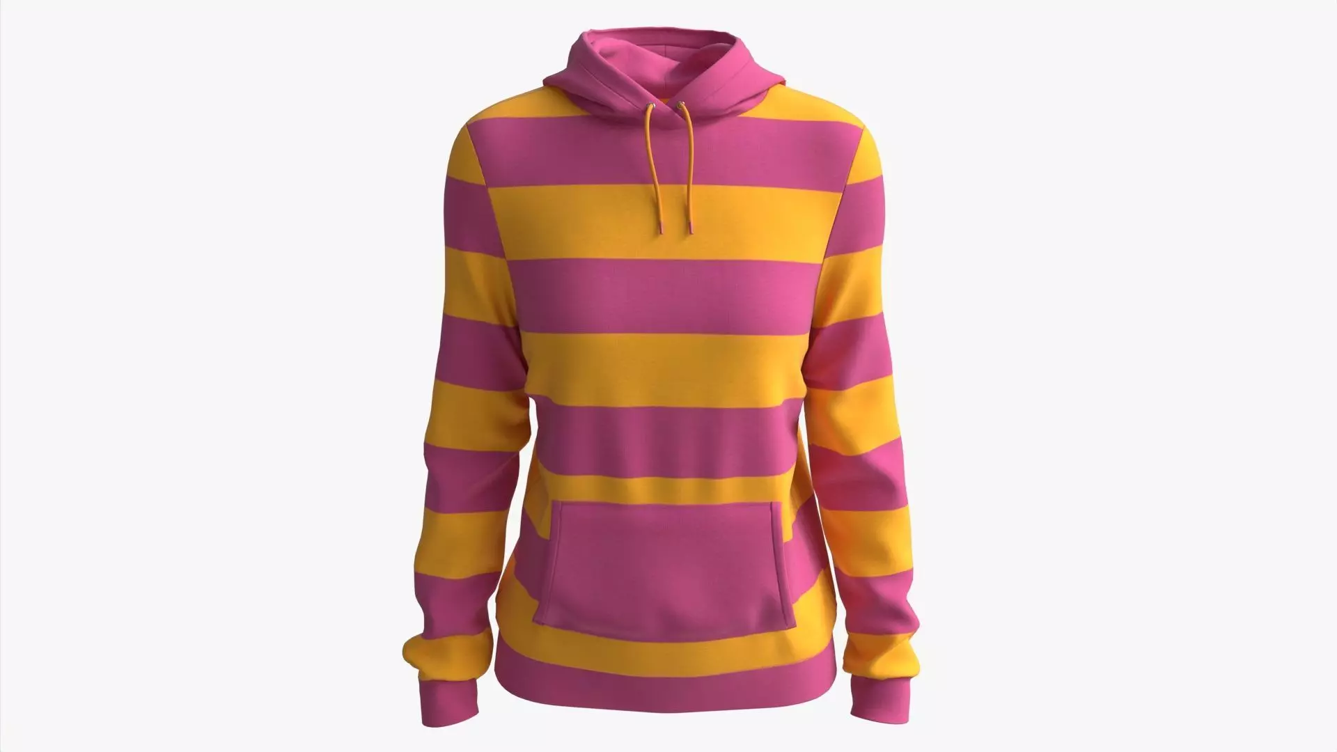 Hoodie with Pockets for Women Mockup 01 Colorful 3D model_0