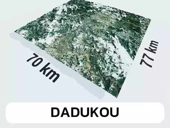 Dadukou China City Landscape 3D Model