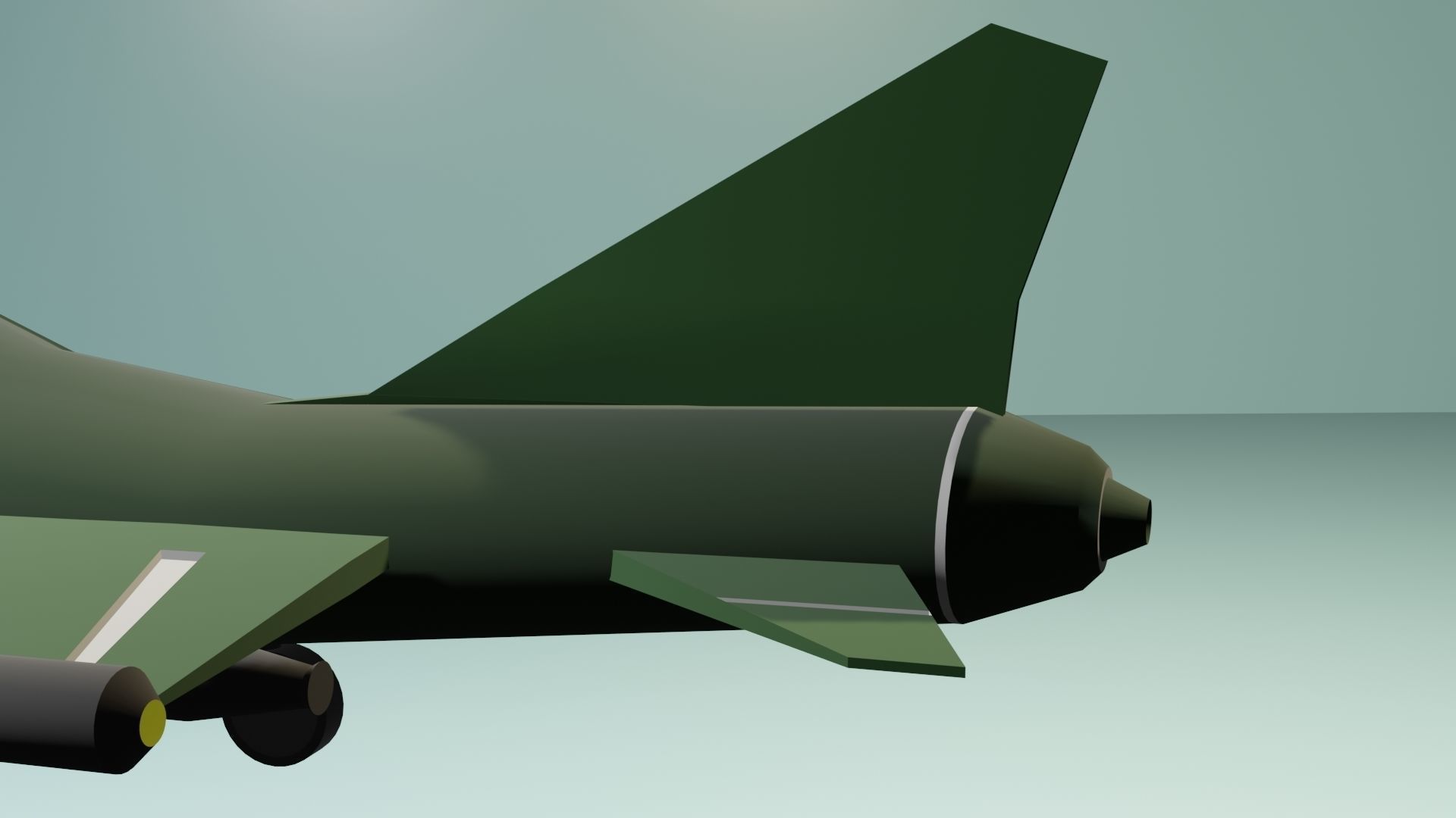 Military Airplane Low-poly 3D model Low-poly 3D model_2