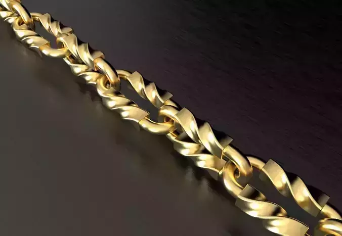 Tiffany chain link bracelet or necklace twist model sizes pack