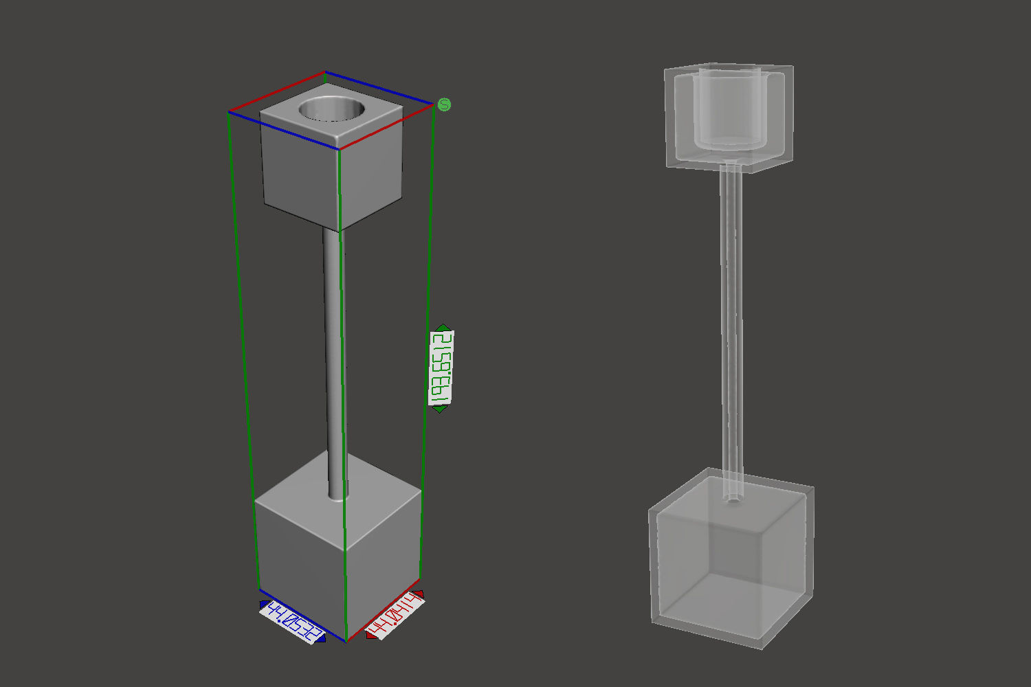 Cubic Candelabrum 3D Printing Candle Holder 3D print model_3