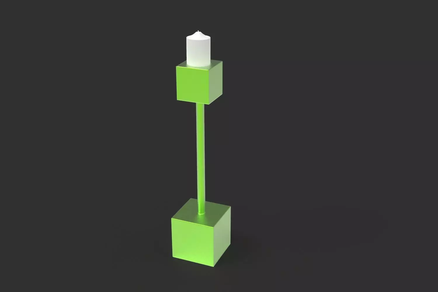 Cubic Candelabrum 3D Printing Candle Holder 3D print model_0