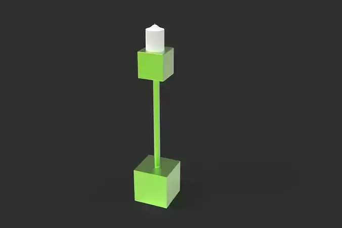 Cubic Candelabrum 3D Printing Candle Holder  3D print model