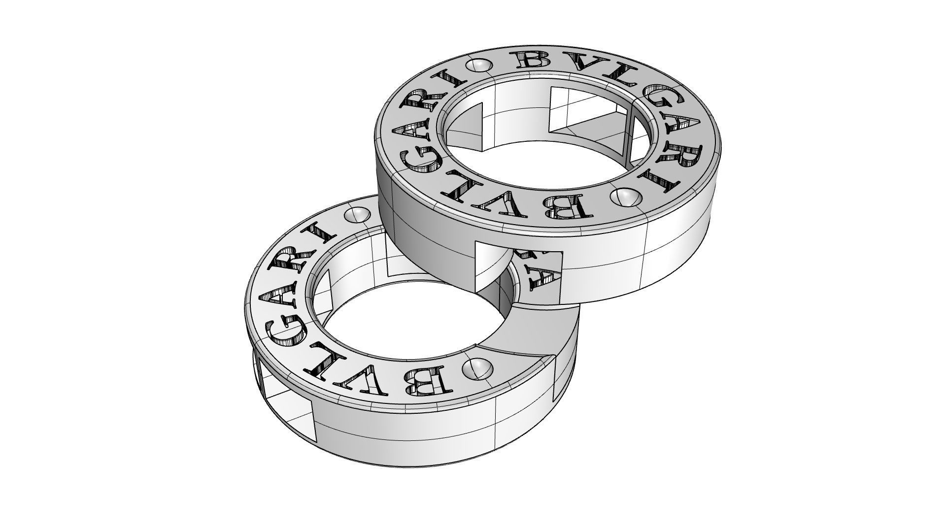 Bracelet for men 2022-003 3D print model_4