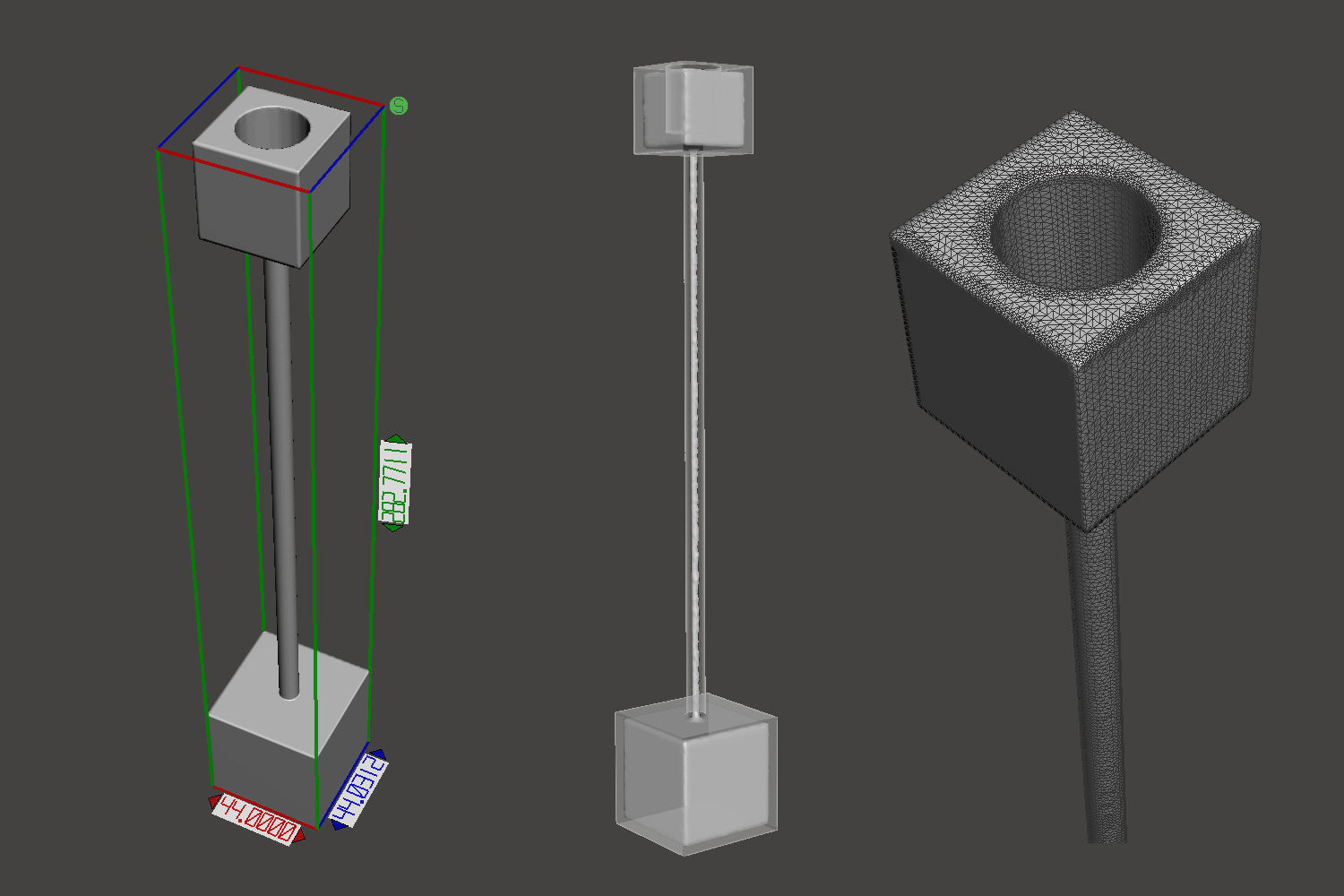 5 Cubic Candelabrum 3D Printing Candle Holder Set 3D Model Collection_11