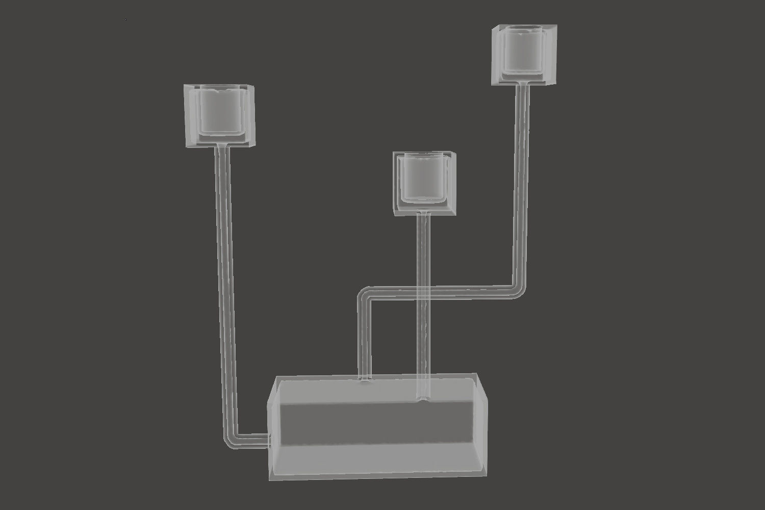 5 Cubic Candelabrum 3D Printing Candle Holder Set 3D Model Collection_12