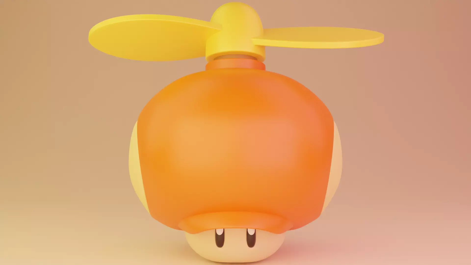 Propelle Mushroom Mario 3D model
