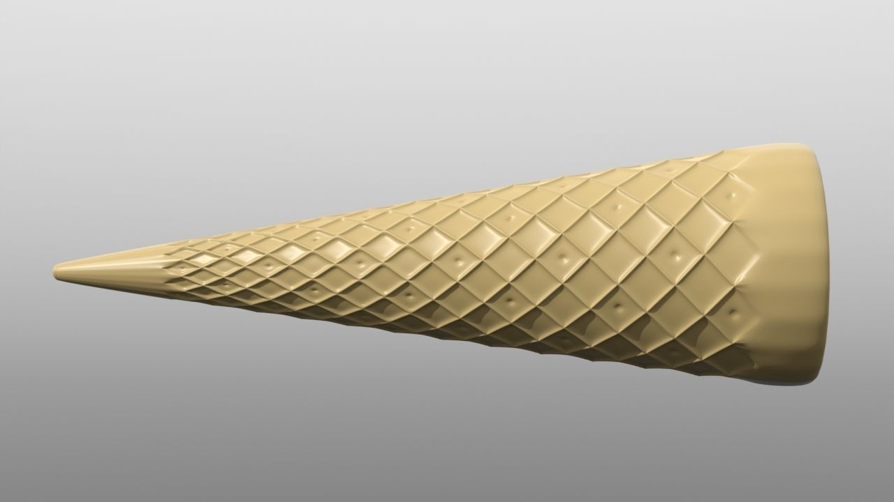 Icec Cream Cone 3D model_1